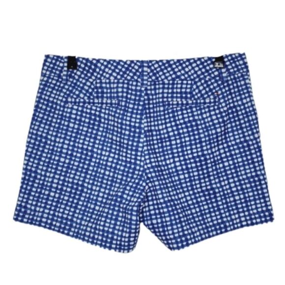 Tommy Hilfiger Blue Gingham 5" Chino Shorts Size 8 - Picture 2 of 5